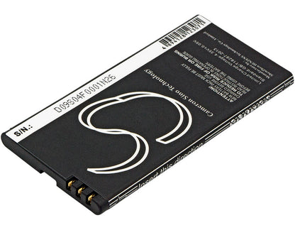 3.8V, 1900mAh, Li-Polymer Battery fits Microsoft, Lumia 550, Lumia 730, 7.22Wh