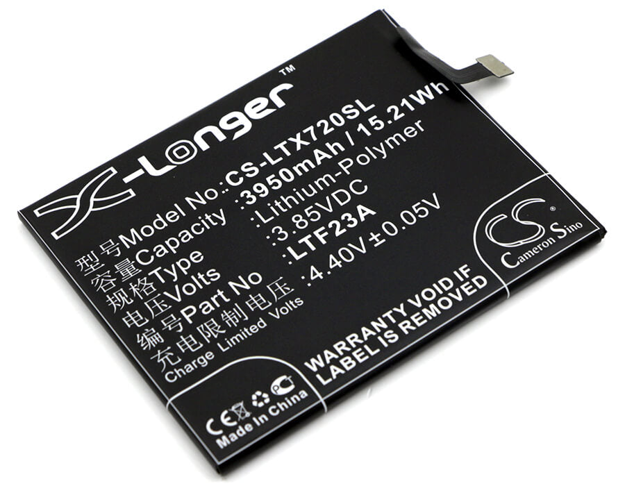 3.85V, 3950mAh, Li-Polymer Battery fits Letv, Le Pro 3, X720, 15.2075Wh