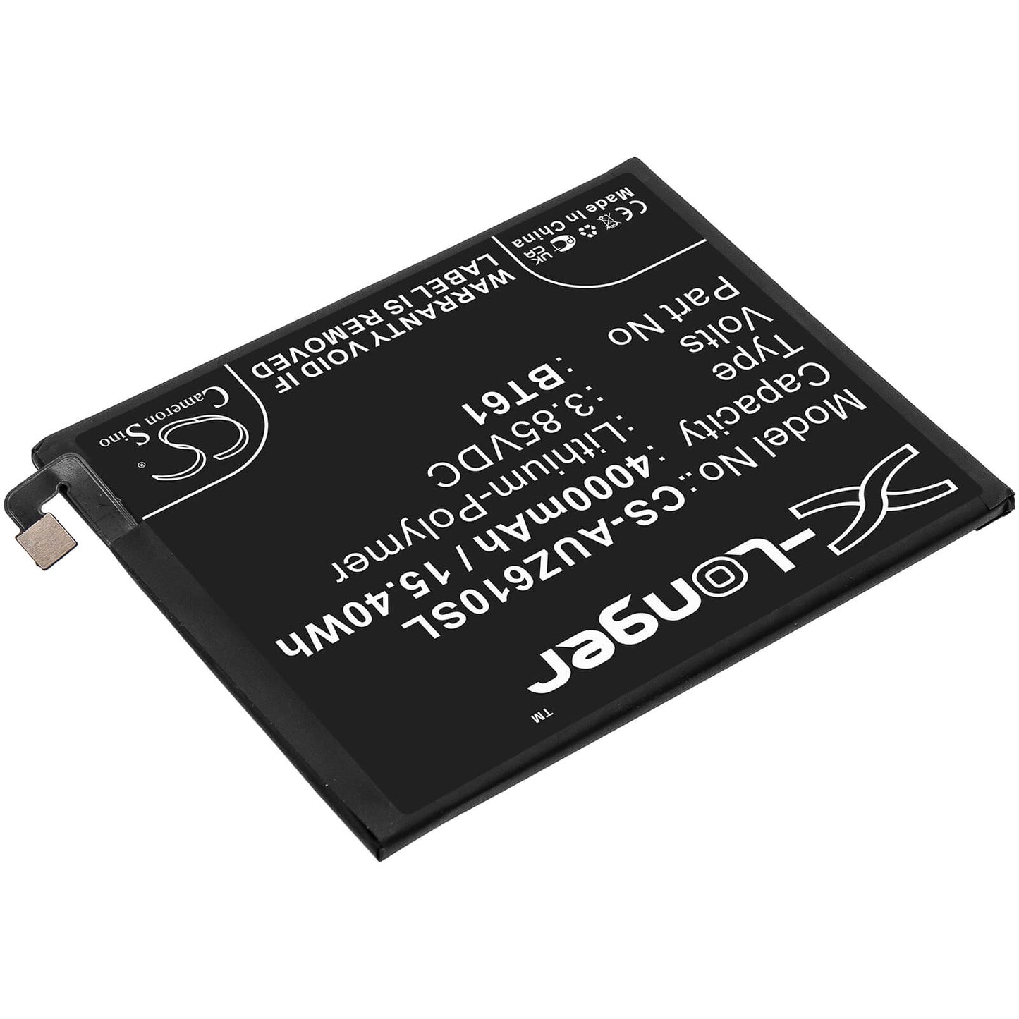 3.85V, 4000mAh, Li-Polymer Battery fits Acer, Liquid Z6 Plus, 15.4Wh