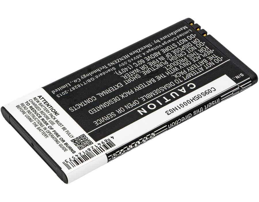 3.8V, 2200mAh, Li-ion Battery fits Microsoft, Lumia 550, Lumia 730, 8.36Wh