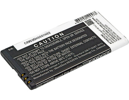 3.8V, 2200mAh, Li-ion Battery fits Nokia, Lumia 550, Lumia 730, 8.36Wh