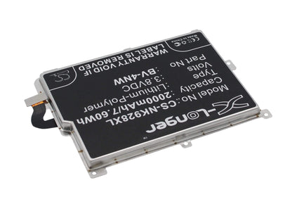 3.8V, 2000mAh, Li-Polymer Battery fits Microsoft, Lumia 928, Rm5250, 7.6Wh