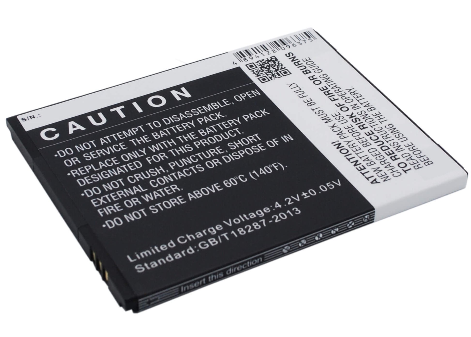 3.7V, 2600mAh, Li-ion Battery fits Kazam, Trooper X5.5, 9.62Wh