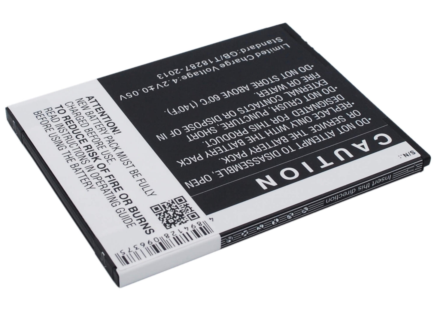 3.7V, 2600mAh, Li-ion Battery fits Kazam, Trooper X5.5, 9.62Wh