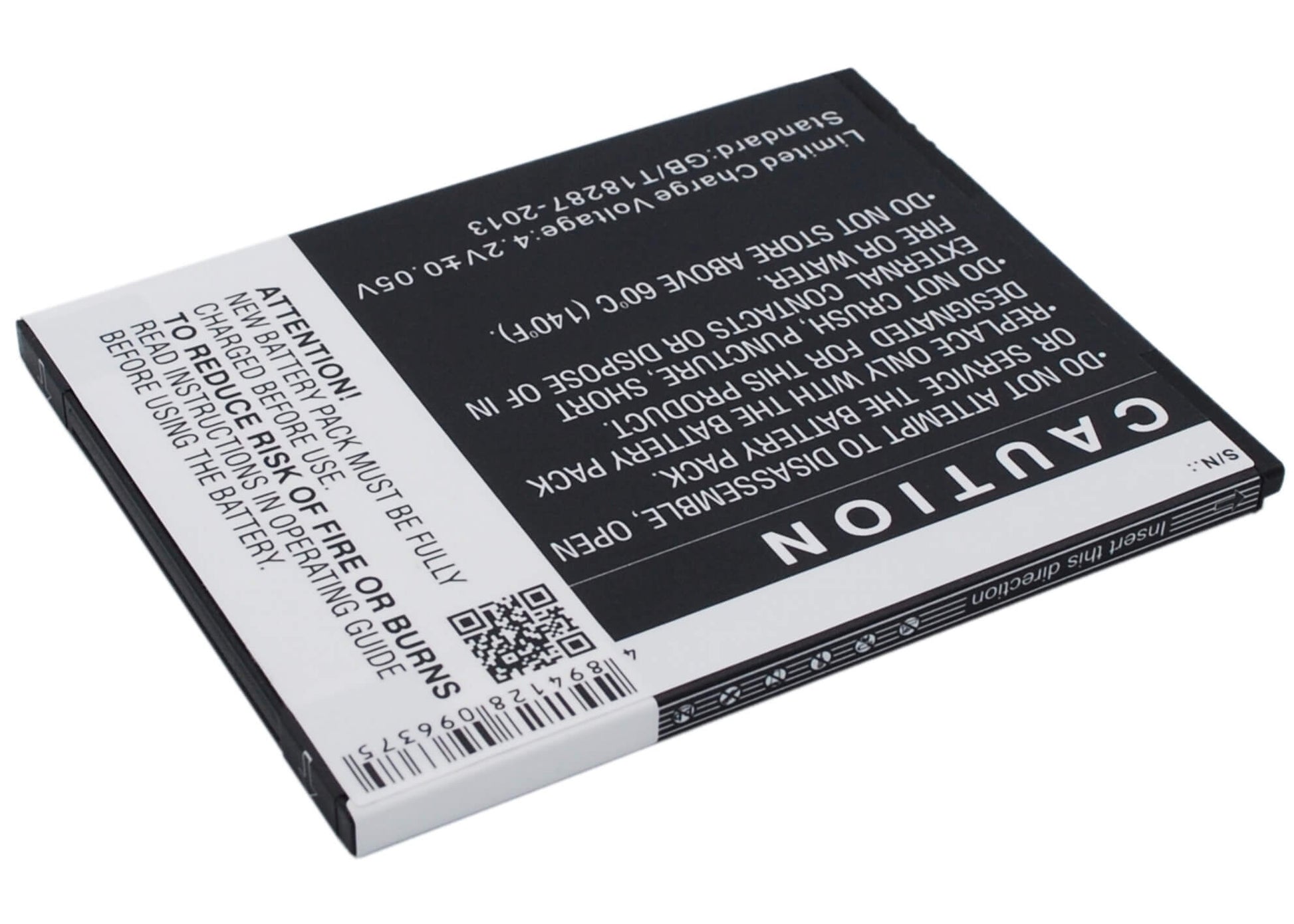 3.7V, 2600mAh, Li-ion Battery fits Kazam, Trooper X5.5, 9.62Wh