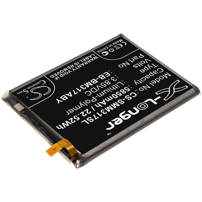 3.85V, 5850mAh, Li-Polymer Battery fits Samsung, Galaxy M31, Galaxy M31s, 22.5225Wh