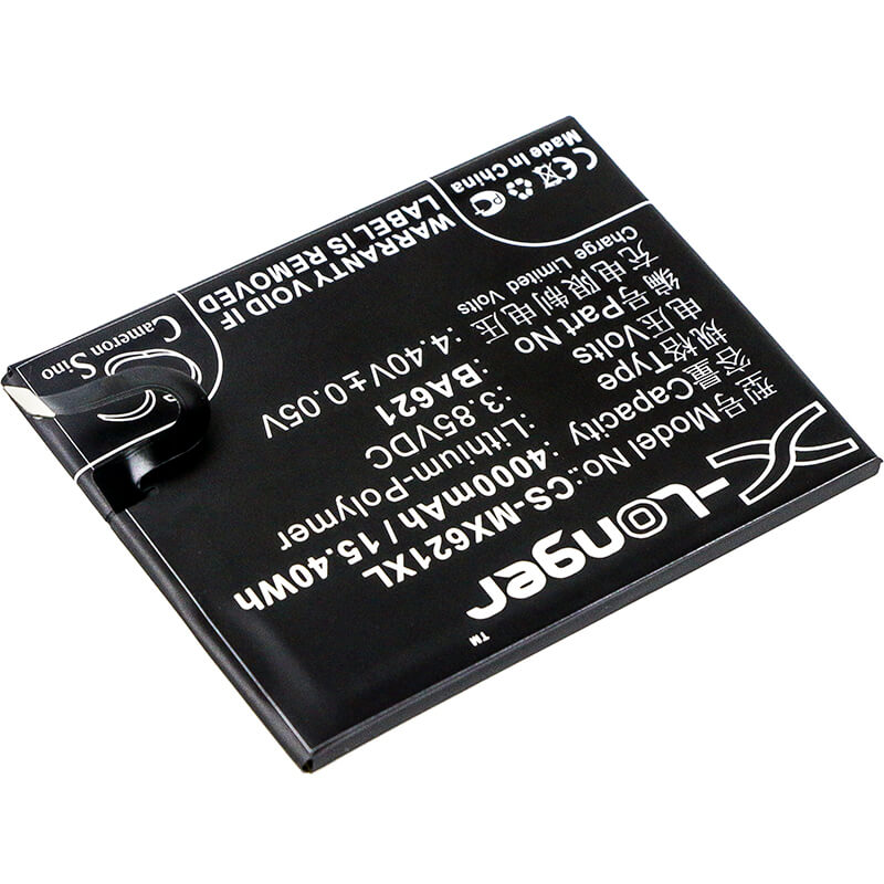 3.85V, 4000mAh, Li-Polymer Battery fits Meizu, M5 Note, M5 Note Dual Sim, 15.4Wh