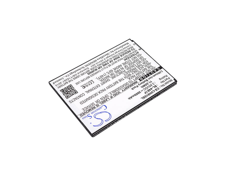 3.85V, 3000mAh, Li-ion Battery fits Lg, F800, F800k, 11.55Wh