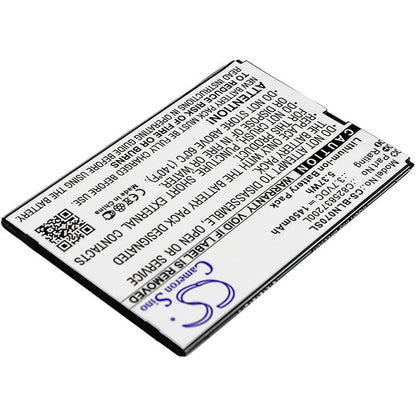 3.7V, 1450mAh, Li-ion Battery fits Blu, N070u, Neo X, 5.365Wh