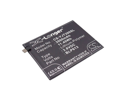 3.8V, 3000mAh, Li-Polymer Battery fits Oneplus, 3, 3 Dual Sim, 11.4Wh