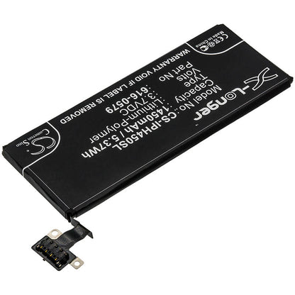 3.7V, 1450mAh, Li-Polymer Battery fits Apple, A1387, A1431, 5.365Wh