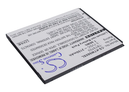 3.7V, 2150mAh, Li-ion Battery fits K-touch, Kis 3, Kis 3w, 7.955Wh