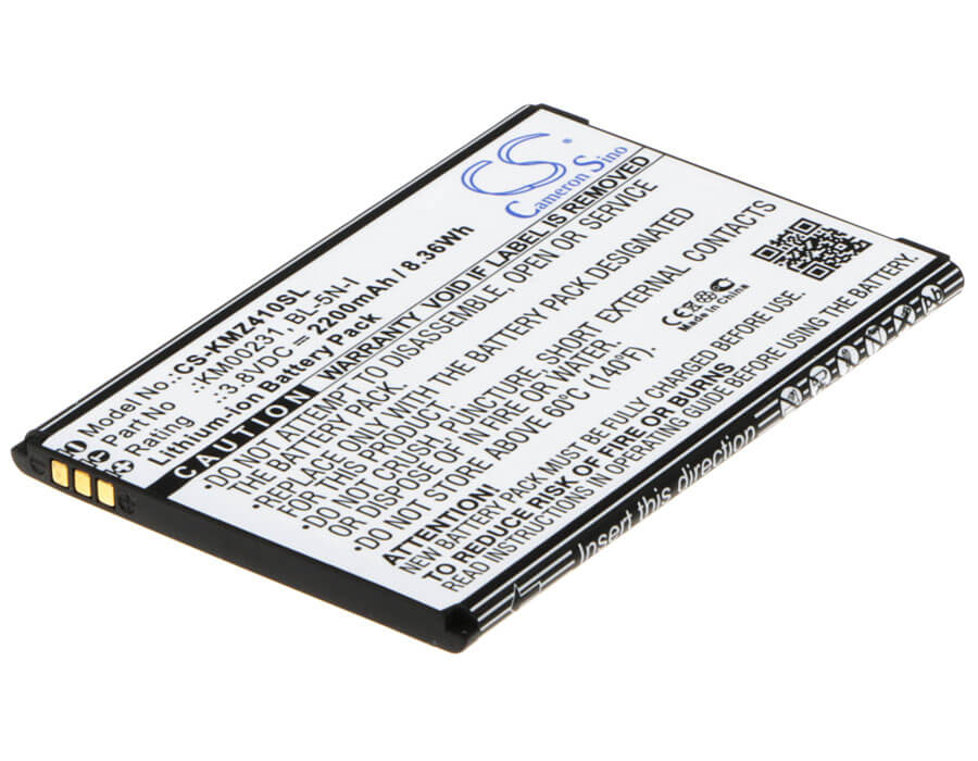3.8V, 2200mAh, Li-ion Battery fits Kruger&matz, Km0410, Km0413, 8.36Wh