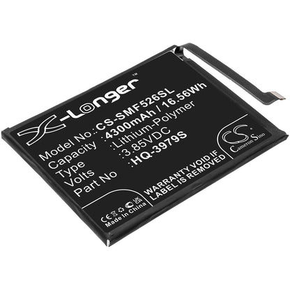 3.85V, 4300mAh, Li-Polymer Battery fits Samsung, Galaxy F52, Galaxy F52 5g 2021, 16.555Wh