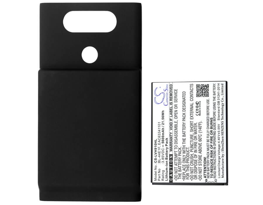 3.85V, 5600mAh, Li-ion Battery fits Lg, H910, H918, 21.56Wh