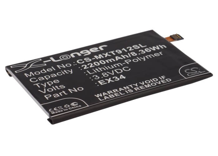 3.8V, 2200mAh, Li-Polymer Battery fits Motorola, Ghost, Moto X, 8.36Wh