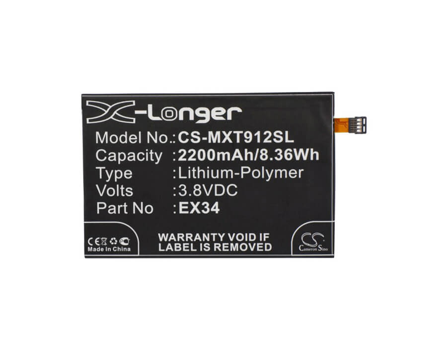 3.8V, 2200mAh, Li-Polymer Battery fits Motorola, Ghost, Moto X, 8.36Wh
