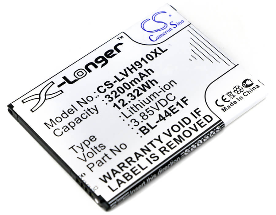 3.85V, 3200mAh, Li-ion Battery fits Lg, F800, F800k, 12.32Wh