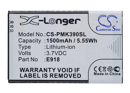 3.7V, 1500mAh, Li-ion Battery fits Phicomm, I310v, K390v, 5.55Wh
