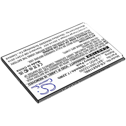 3.8V, 1900mAh, Li-ion Battery fits Doogee, X11, 7.22Wh