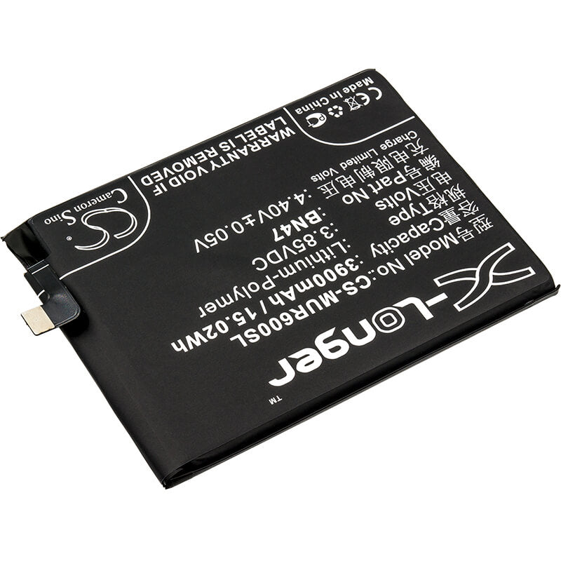3.85V, 3900mAh, Li-Polymer Battery fits Xiaomi, M1805d1sc, M1805d1se, 15.015Wh