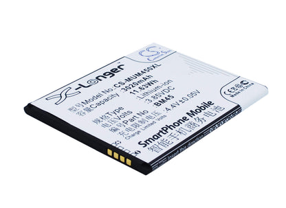 3.85V, 3020mAh, Li-ion Battery fits Xiaomi, 2015213, Note 2 Premium Edition, 11.627Wh