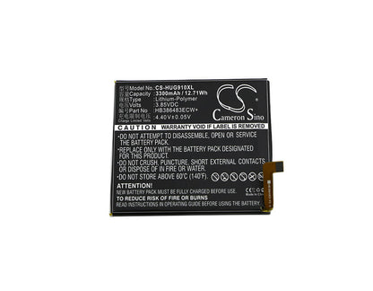 3.85V, 3300mAh, Li-Polymer Battery fits Huawei, Bln-al10, Bln-al20, 12.705Wh