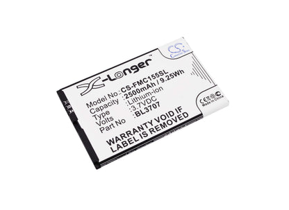 3.7V, 2500mAh, Li-ion Battery fits Fly, Era Energy 2, Iq4401, 9.25Wh