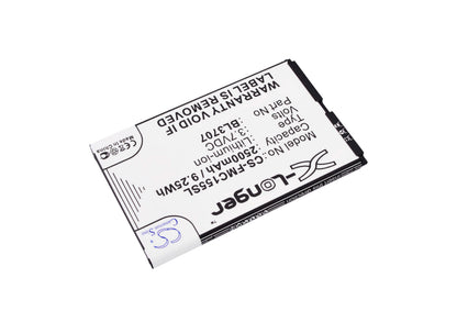 3.7V, 2500mAh, Li-ion Battery fits Fly, Era Energy 2, Iq4401, 9.25Wh