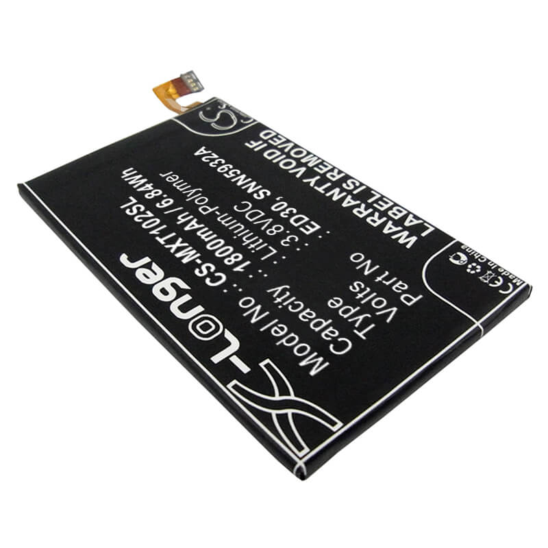 3.8V, 1800mAh, Li-Polymer Battery fits Motorola, Moto G, Moto G 2nd, 6.84Wh