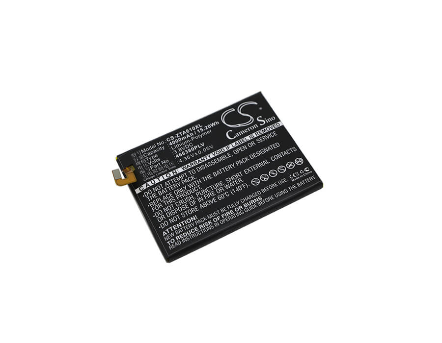 3.8V, 4000mAh, Li-Polymer Battery fits Zte, Ba610, Ba610c, 15.2Wh