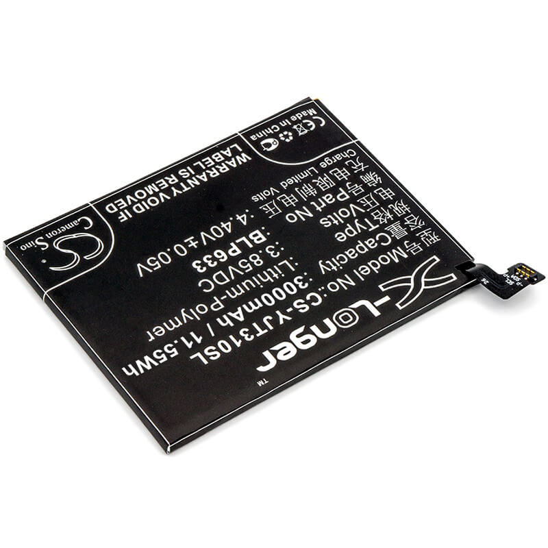 3.85V, 3000mAh, Li-Polymer Battery fits Oneplus, 3t, 3t Dual Sim, 11.55Wh