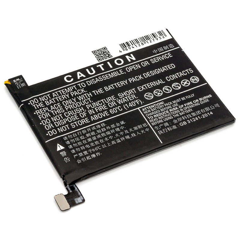 3.85V, 3000mAh, Li-Polymer Battery fits Oneplus, 3t, 3t Dual Sim, 11.55Wh