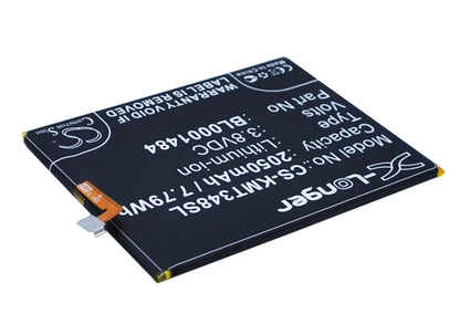 3.8V, 2050mAh, Li-ion Battery fits Kazam, Thunder 348, Tornado 348, 7.79Wh