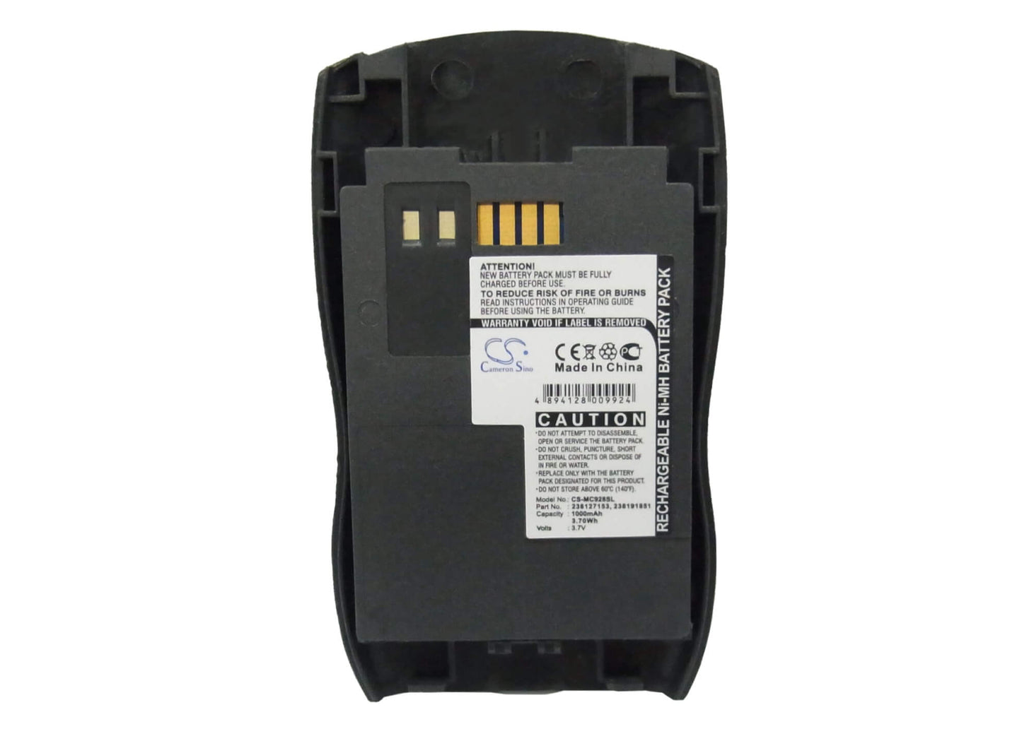 3.7V, 1000mAh, Li-ion Battery fits Sagem, 900, 920, 3.7Wh