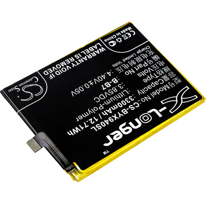 3.85V, 3300mAh, Li-Polymer Battery fits Vivo, X9l, X9s, 12.705Wh
