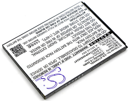 3.8V, 2500mAh, Li-Polymer Battery fits Zte, 3neo, Grand X 3, 9.5Wh