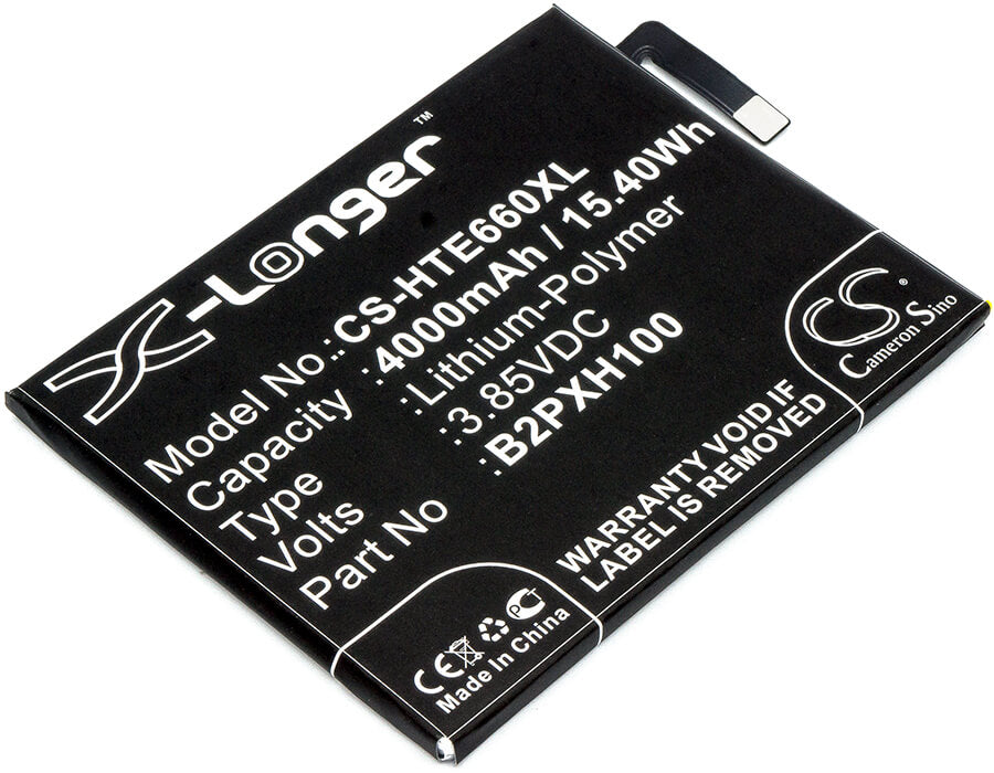 3.85V, 4000mAh, Li-Polymer Battery fits Htc, 2pxh100, E66, 15.4Wh