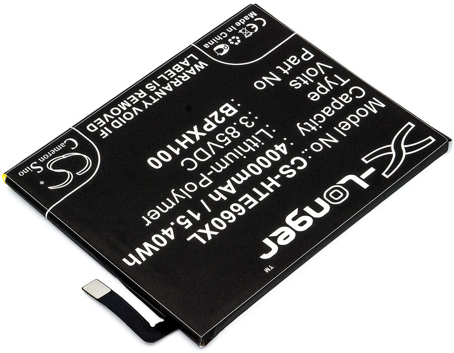 3.85V, 4000mAh, Li-Polymer Battery fits Htc, 2pxh100, E66, 15.4Wh