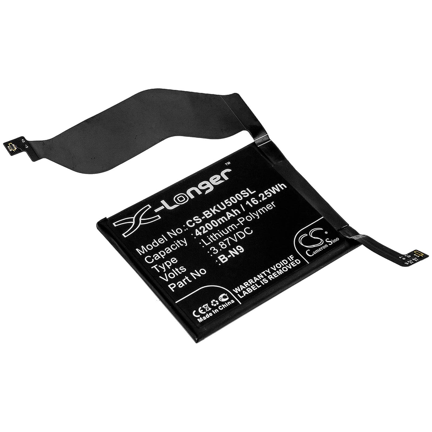 3.87V, 4200mAh, Li-Polymer Battery fits Vivo, Iqoo 5 5g, V2024, 16.254Wh
