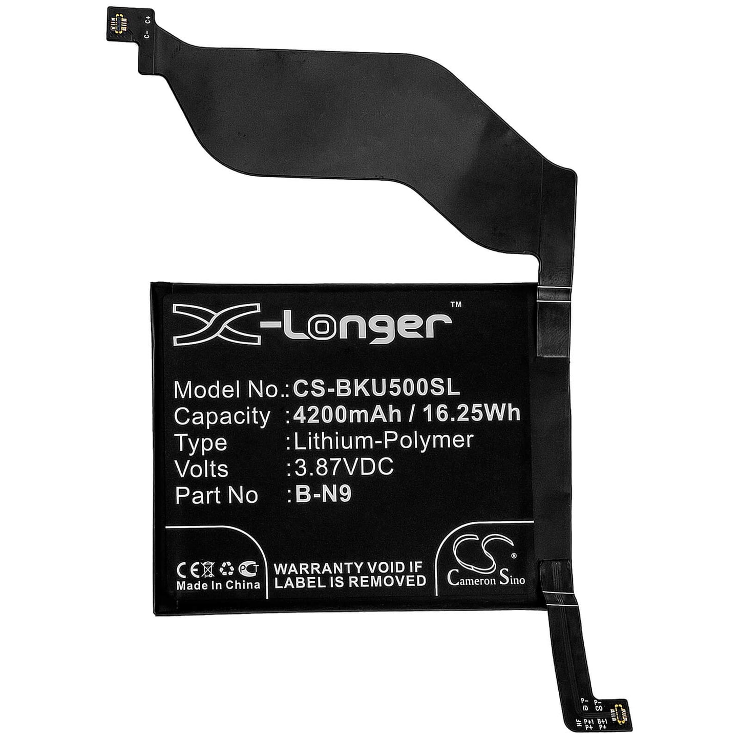 3.87V, 4200mAh, Li-Polymer Battery fits Vivo, Iqoo 5 5g, V2024, 16.254Wh