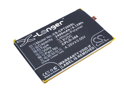 3.8V, 2400mAh, Li-Polymer Battery fits Coolpad, Fengshang T2, Modena, 9.12Wh