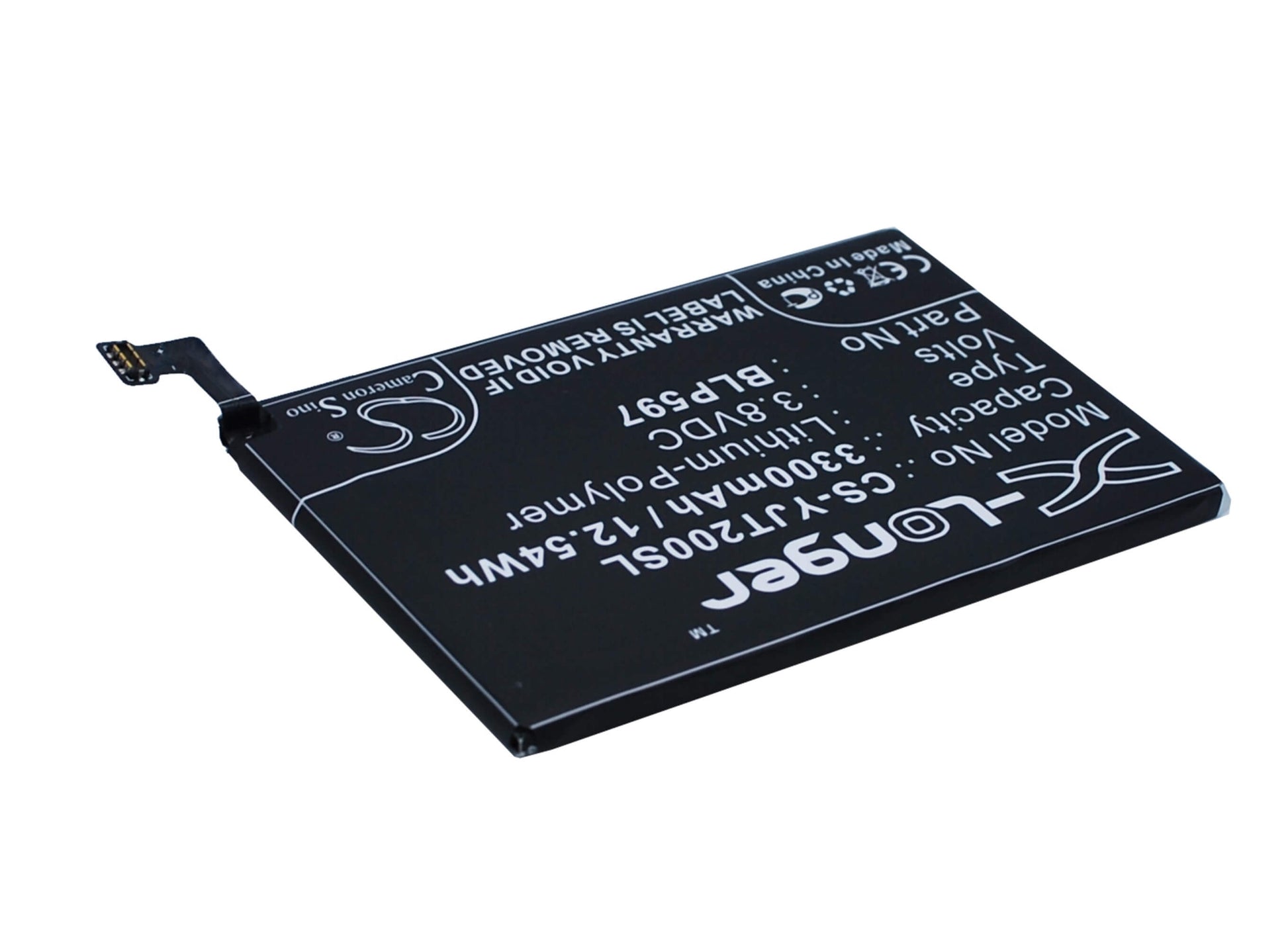 3.8V, 3300mAh, Li-Polymer Battery fits Oneplus, 2, 2 Global Dual Sim, 12.54Wh