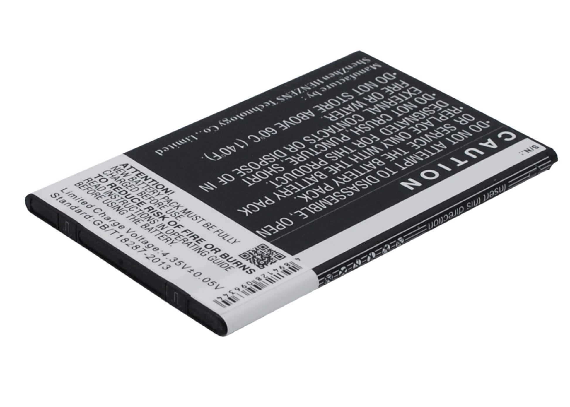 3.8V, 2100mAh, Li-ion Battery fits Blackberry, Z5, 7.98Wh