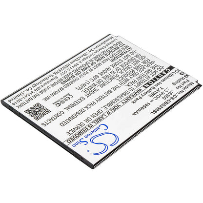 3.8V, 1950mAh, Li-ion Battery fits Cubot, S350, 7.41Wh