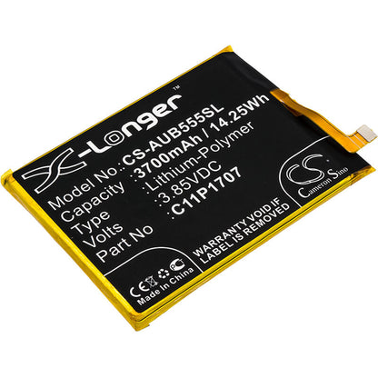3.85V, 3700mAh, Li-Polymer Battery fits Asus, Zb555kl, Zenfone Max M1, 14.245Wh