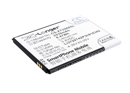 3.8V, 2230mAh, Li-ion Battery fits Zte, N968, Q508, 8.474Wh