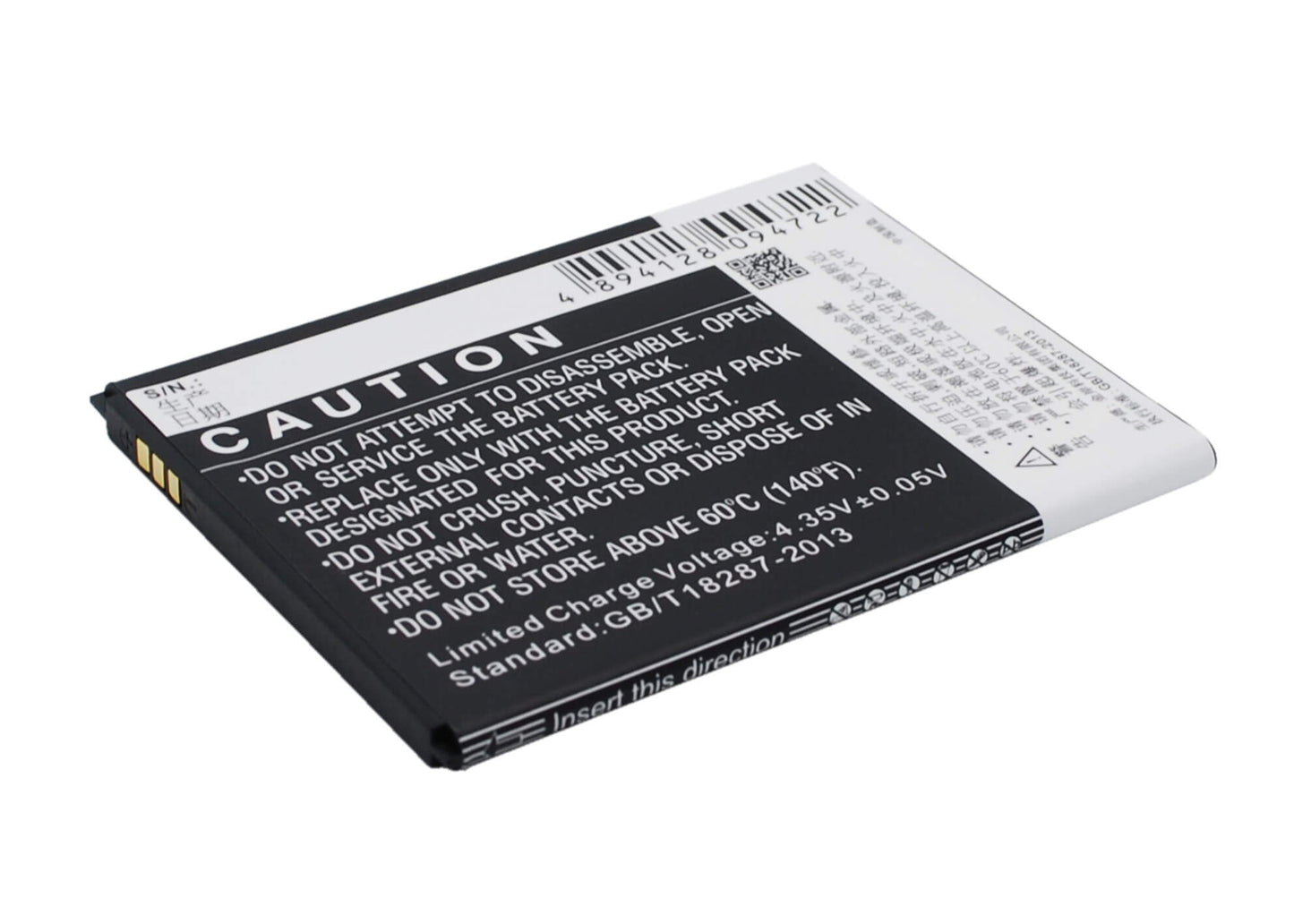 3.8V, 2230mAh, Li-ion Battery fits Zte, N968, Q508, 8.474Wh