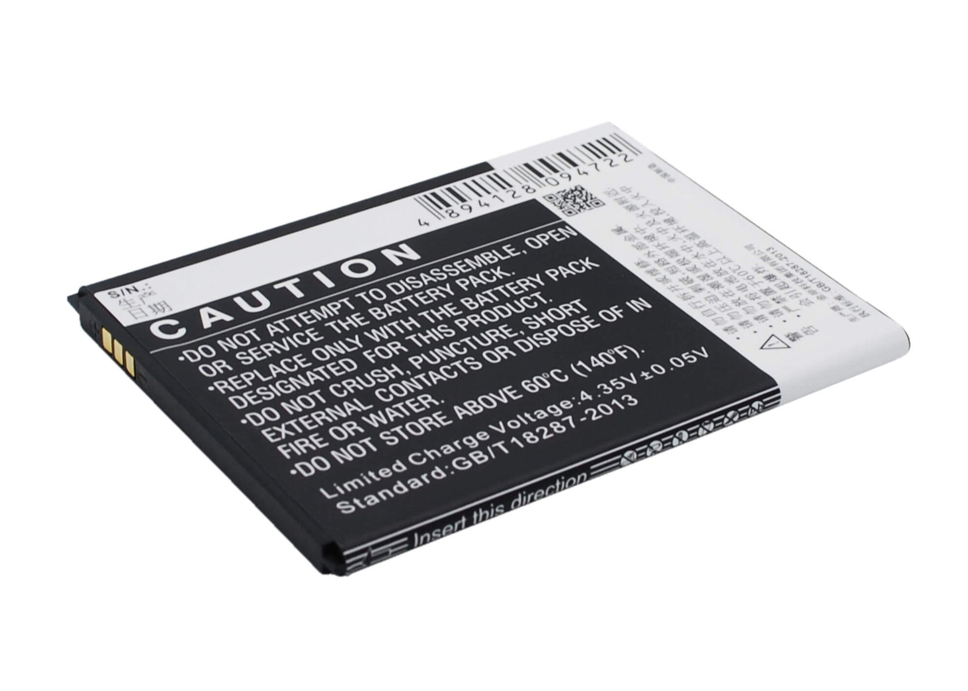 3.8V, 2230mAh, Li-ion Battery fits Zte, N968, Q508, 8.474Wh