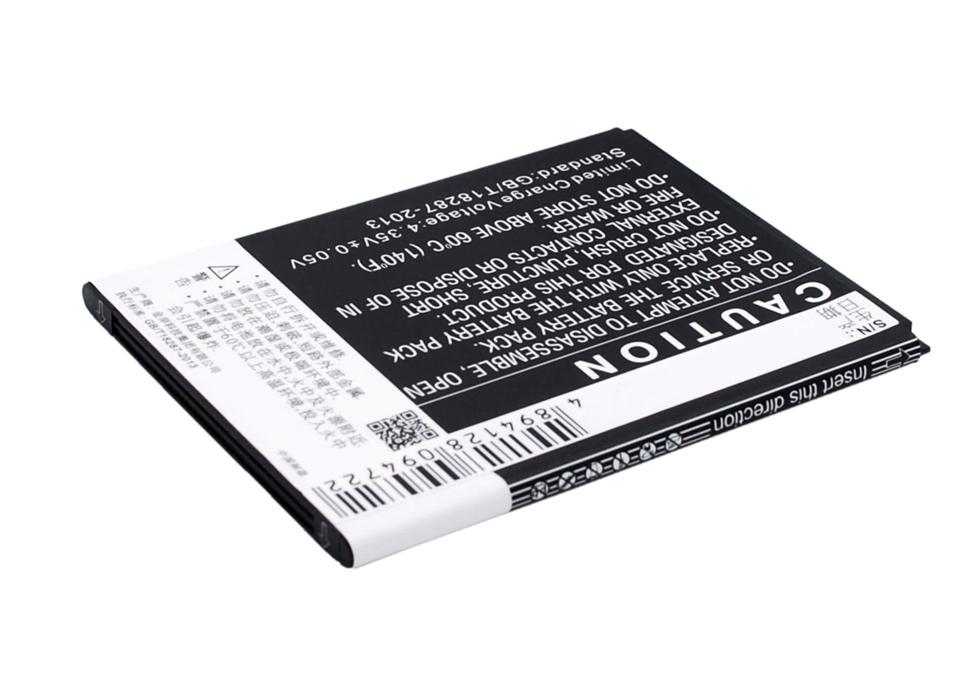 3.8V, 2230mAh, Li-ion Battery fits Zte, N968, Q508, 8.474Wh